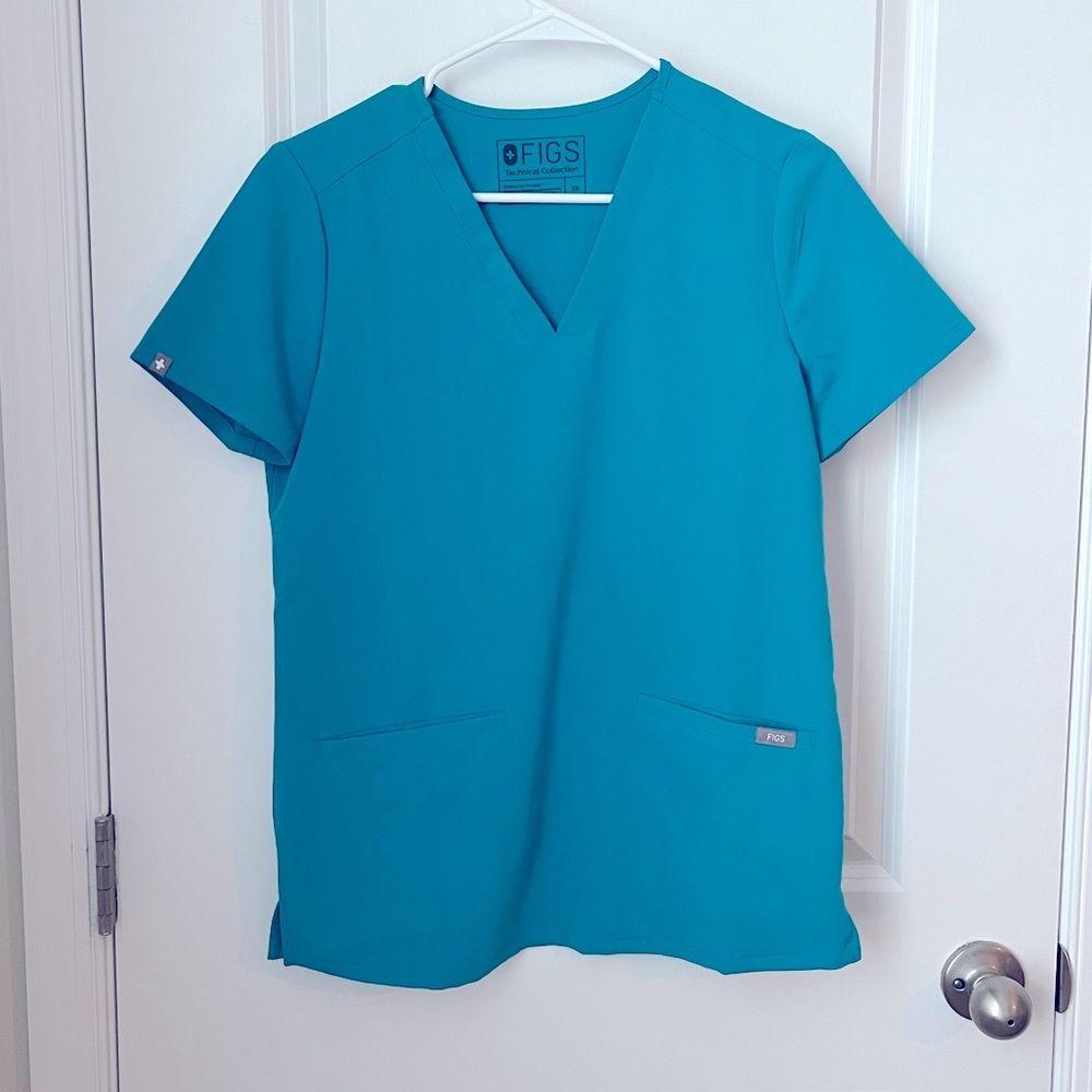 Figs Limited Edition Teal Casma Scrub Top